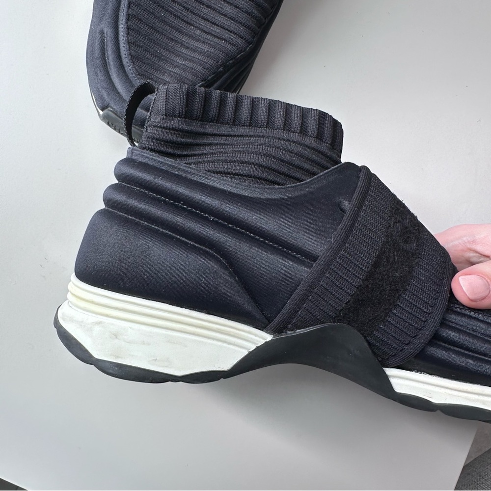 Chanel CC Logo Sock Sneakers - Picture 4 of 12